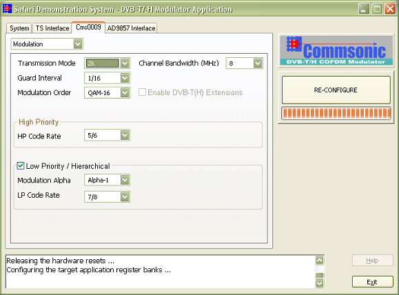 DVB-T modulator Safari plug-in