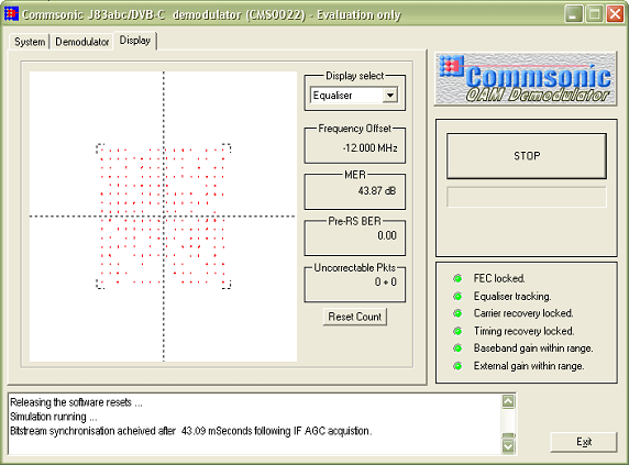 DVB-C demodulator / J83 demodulator J83B 256-QAM ...